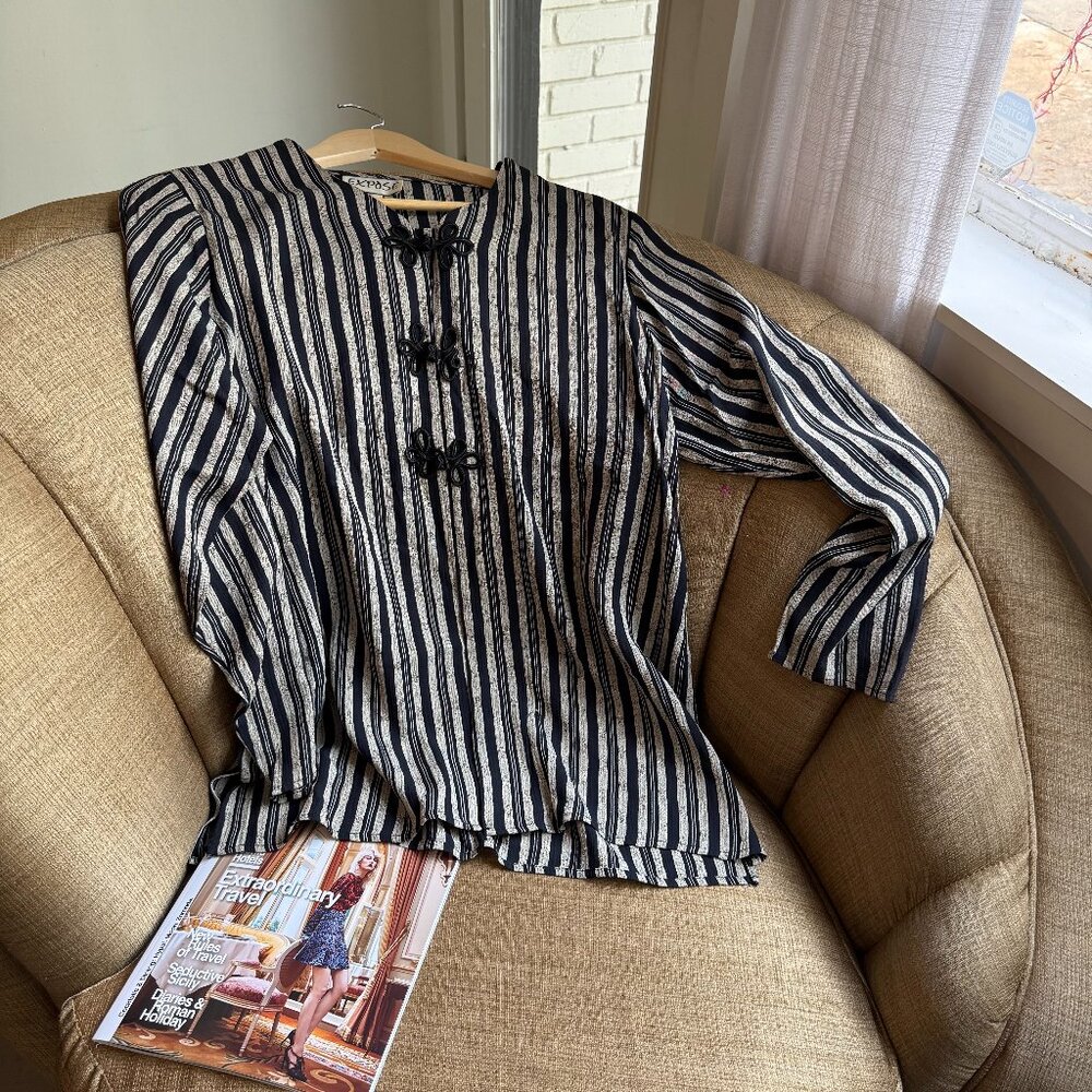 Vintage Exposé Stripped Long Sleeve Top